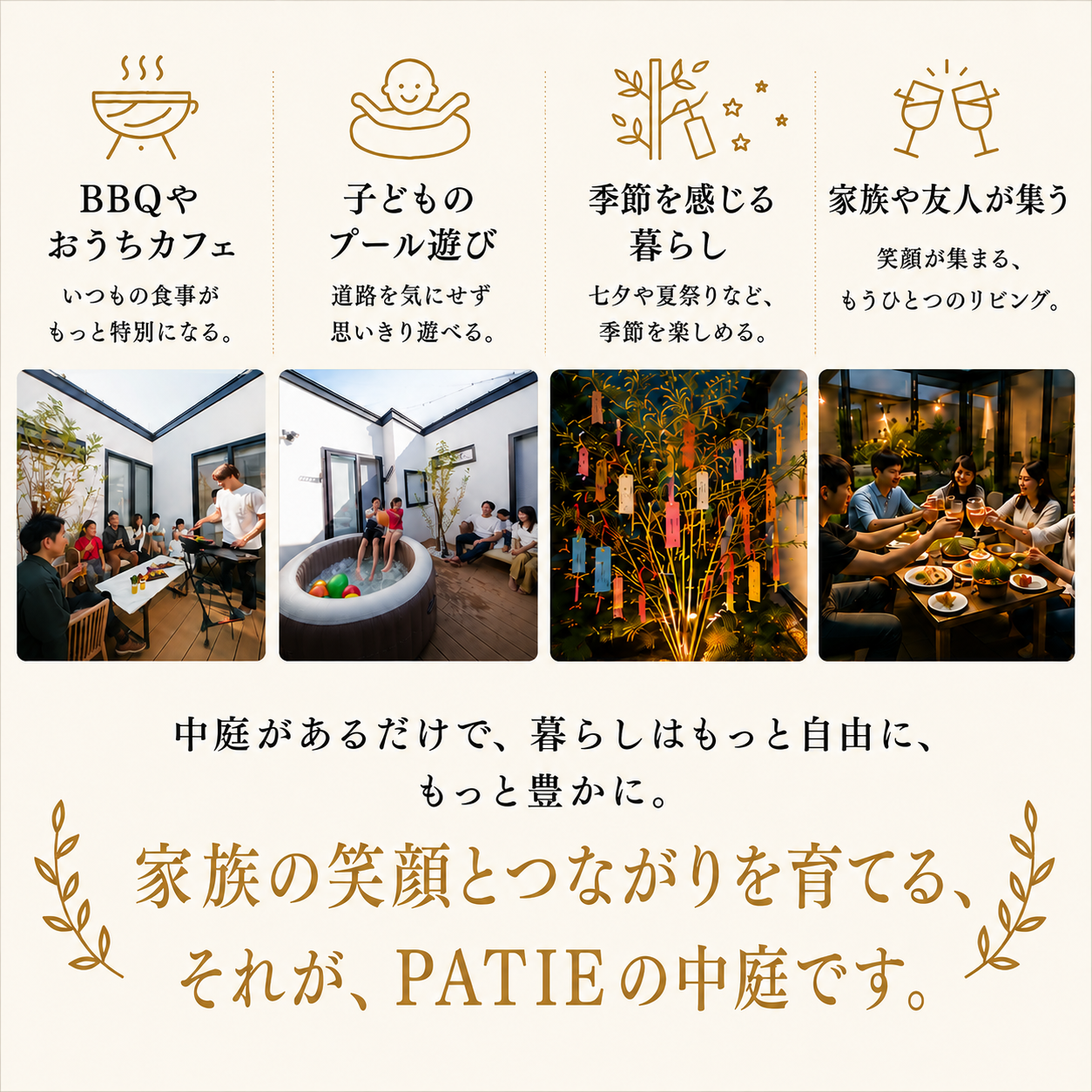 中庭のある住宅