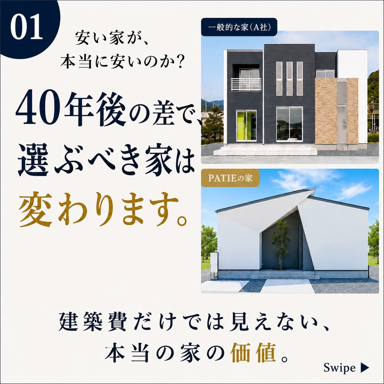 40年後の差で選ぶべき家は変わります